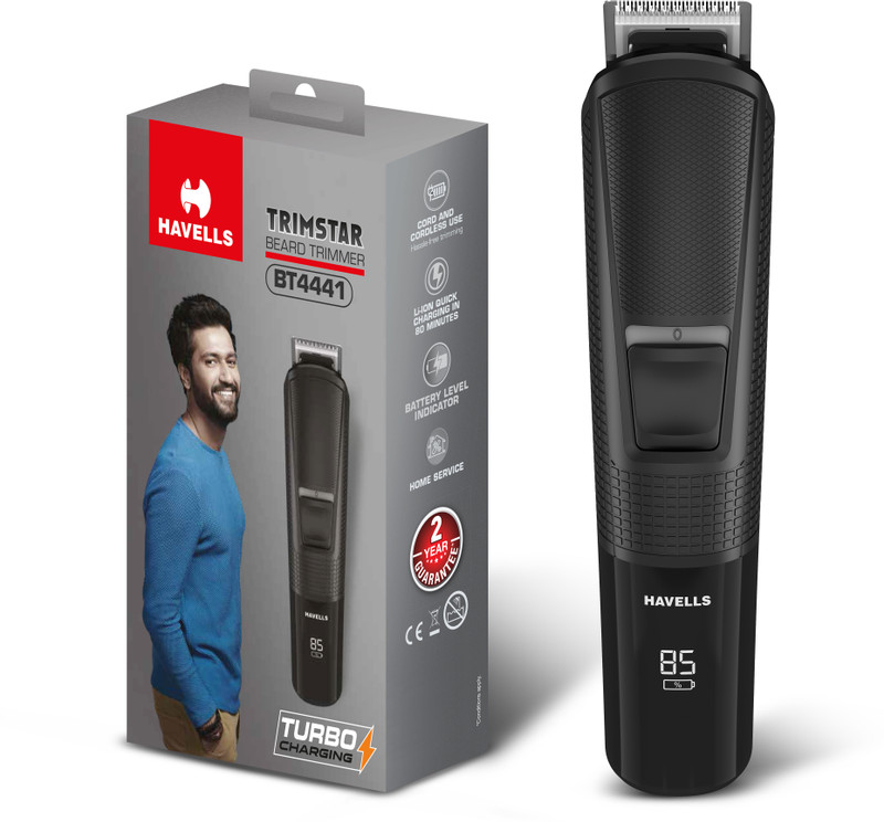 HAVELLS BT4441 Trimmer 120 min  Runtime 9 Length Settings(Black)