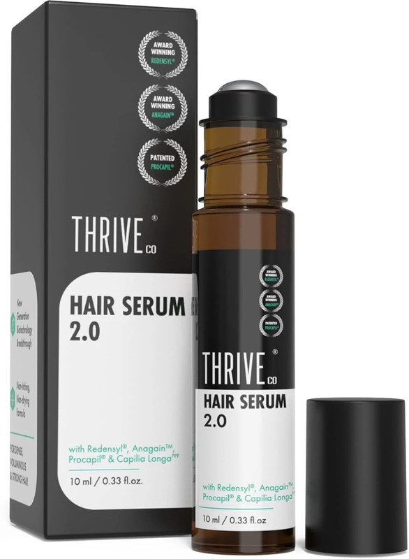 ThriveCo Hair Growth Serum Roll On for Voluminous & Strong Hair with Non-Itching�Formula(10 ml)