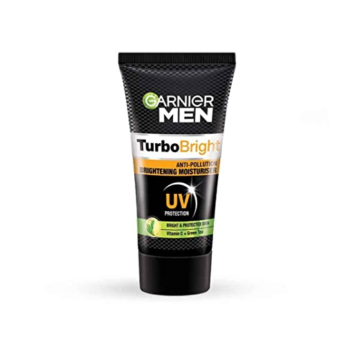 Garnier Men, Liquid Moisturiser, Brightening And Anti-Pollution, Turbobright, 40 G