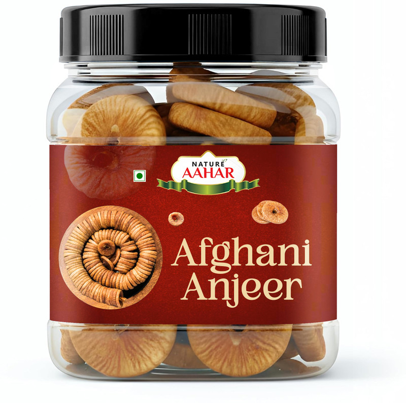 Nature Aahar Afghani Anjeer Figs (Dried Figs) Dry Fruits for Body Mass Loss, Immunity, Figs Figs(1 x 1 kg)