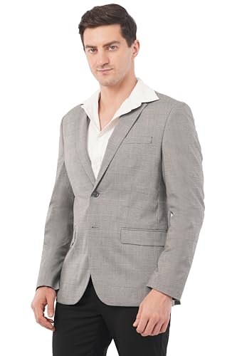 SaintX Men’s PVL Blazer Slim SAINTJK03_Lt Grey Checks 2