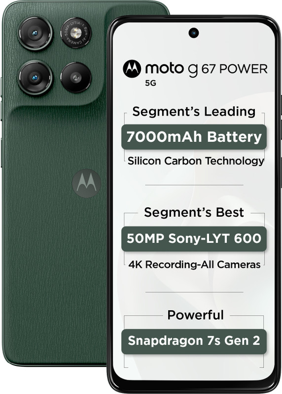 Moto g67 power 5G (Pantone Cilantro, 128 GB)(8 GB RAM)