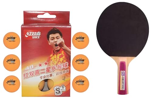 DHS TT Ball S-S1840BY 2 Star Y Supermarket (6 Pcs Box) 24 PCS with Smart PRO TT BAT Sun