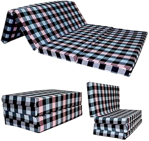 Folding Mattress, Foldable, Lightweight, Travel, Outdoor Camping, Cotton, Portable Mattress, Floor Sleeping Mat for Sleeping Soft Foam Slim Mattress for Single Bed (72″X36″X2″)