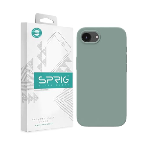 SPRIG Compatible with iPhone 16e Premium SilkTone Back Cover Drop Tested Shock Proof Mobile Case for Men, Women, Boys and Girls with Camera Protection (Light Green)