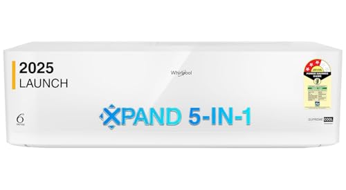 Whirlpool 2.0 Ton 3 Star, Supremecool Inverter Split AC (SUPREMECOOL 20T 3S INV EXP S5N3PB0, Copper, Convertible 4-in-1 Cooling Mode, HD Filter White)