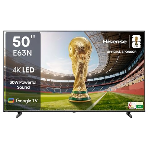 Hisense 126cm (50 inches) E63N Series 4K Ultra HD Smart Google LED TV 50E63N