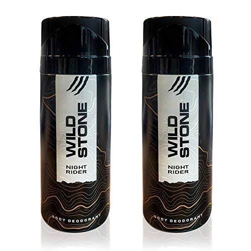 Wild Stone Night Rider Long Lasting Deodorant for Men, Pack of 2 (150ml each)