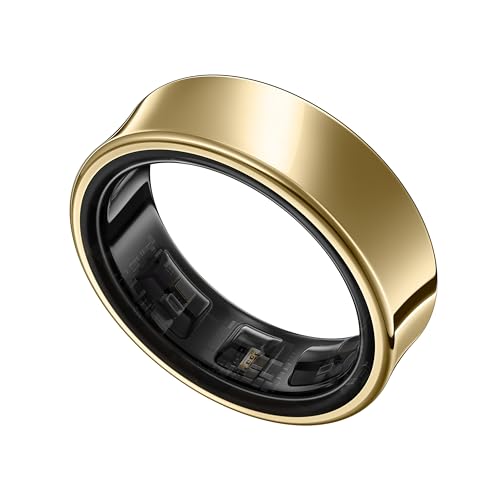 Samsung Galaxy Ring, with Smart AI, Size First W/Sizing Kit, No App Subscription, Fitness Monitor, Sleep Tracker, Up to 7-Day Battery, Size 14, Titanium Gold