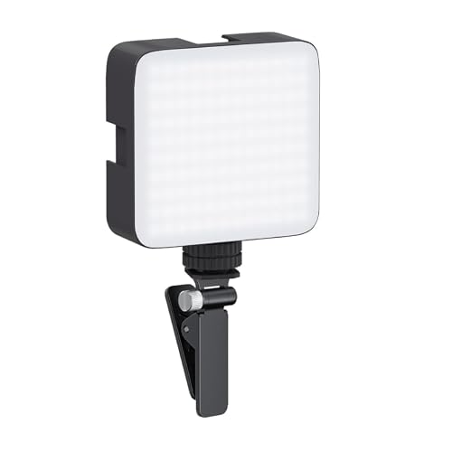LED Video Light Panel with Clip Mount for Camera, Mobile Phone and Laptop