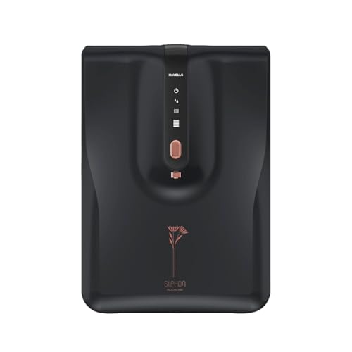 Havells Siphon Alkaline Water Purifier | RO+UV+Alkaline | Free Unlimited Service Visits for 5 Yrs | 9-Stages | 6.5L Tank | Free TDS Meter | Useful For Borewell, Tanker, Municipal Water Upto 2000 TDS
