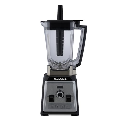 Morphy Richards Stainless Steel,Plastic,Acrylonitrile Butadiene Styrene (ABS) Storm Blend 1000W Blender|8 Step Speed Control With Separate Pulse Key|4 Preset Menu|2 Years Warranty|Black And Silver
