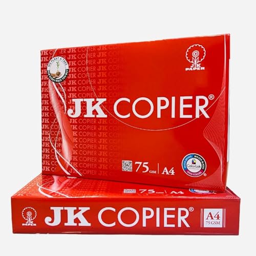 JK Copier A4 Paper – 75 GSM, 500 Sheets × 10 Reams
