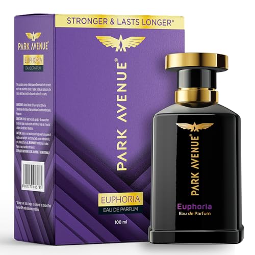 Park Avenue Euphoria, Eau De Parfum Men, 100ml | Long Lasting Perfume for Men | Premium Luxury Fragrance Scent | Aromatic Blend of Amber & Musk | Suitable for Every Occasion