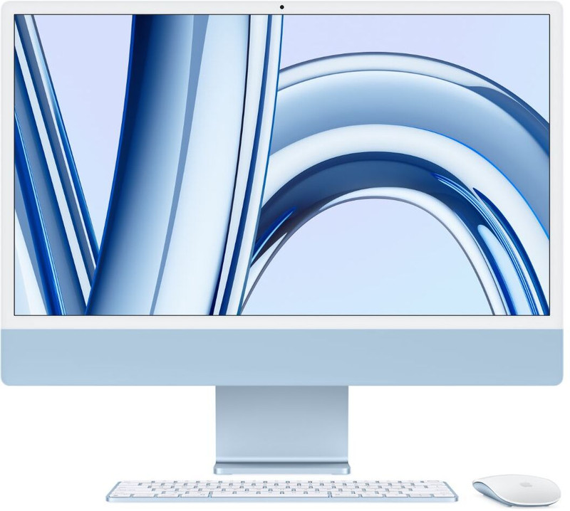 Apple iMac M3 (8 GB Unified/512 GB SSD/macOS Sonoma/24 Inch Screen/MQRR3HN/A)(Blue, 461 mm x 547 mm x 147 mm, 4.48 kg)