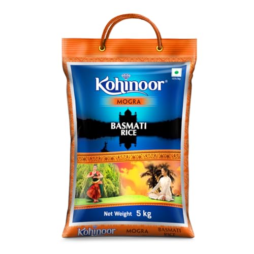 Kohinoor Mogra Rice 5Kg | Premium Mogra Rice | Long Grains & Rich Aroma | Ideal for Daily Meals | Pack of 1