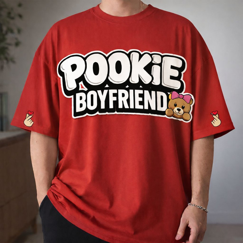 gentalemen Graphic Print, Typography Men Round Neck Red T-Shirt