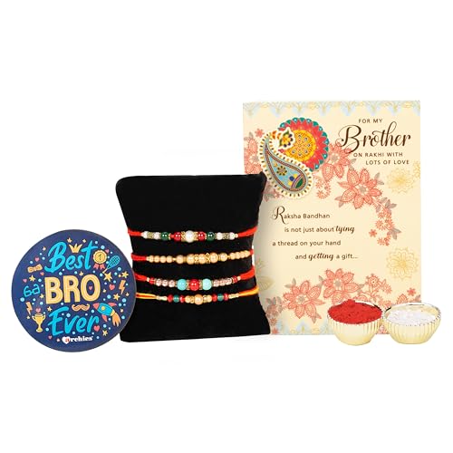 Archies Rakhi for Brother | Religious Designer Rakhi for Brother and bhabhi ET02