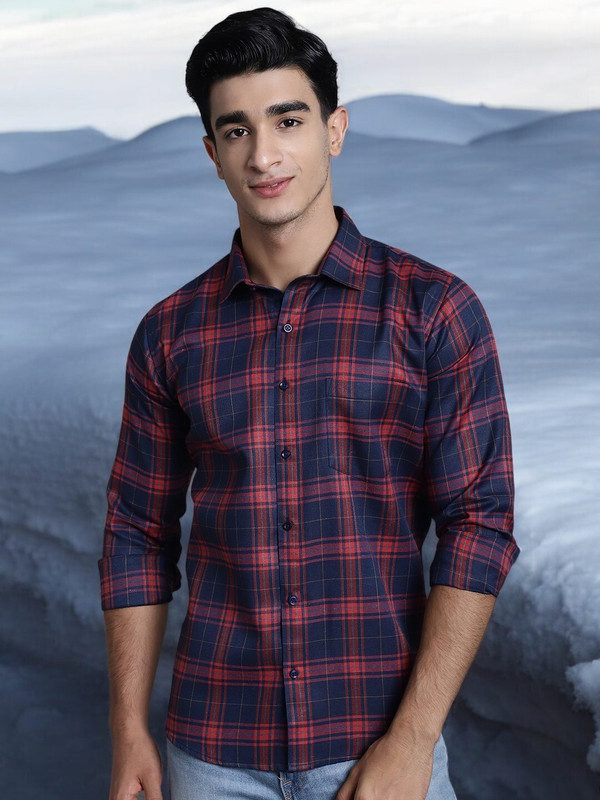 ARMAAN ETHNIC Men Checkered Casual Multicolor Shirt