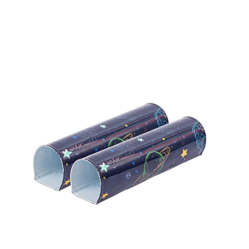 KYARI Magneto Metal Pots for Indoor Plants with Drainage Hole & Stand (Best Flower Pots & Planters for Home Decor, Living Room, Kitchen, Bedroom, Table Top, Office, Gifting, Multicolor, Pack of 2)