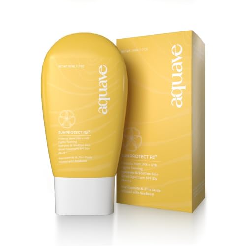 Aquave Sunprotect RX Sunscreen Moisturizer SPF 50+ PA++++ for All Skin Types and Age Groups, Infused with SeaBoost, Niacinamide, Hyaluronic Acid, 50 Ml