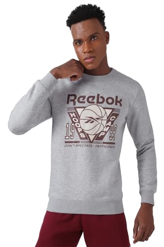 Reebok Mens Bb Seasonal Crew Grey