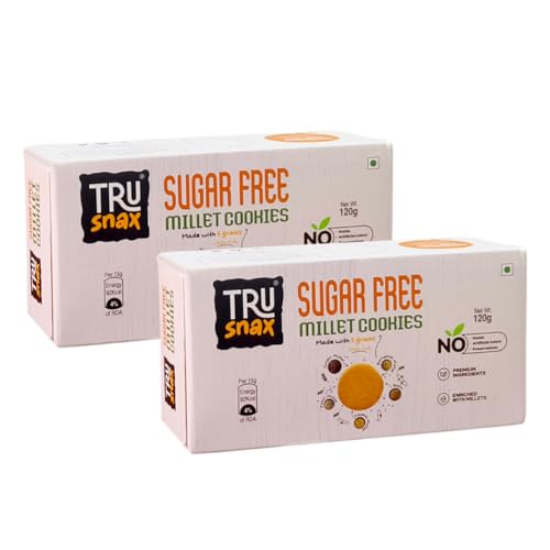 TruSnax Millet Cookies | Made with Millet | No Preservatives | 240 g