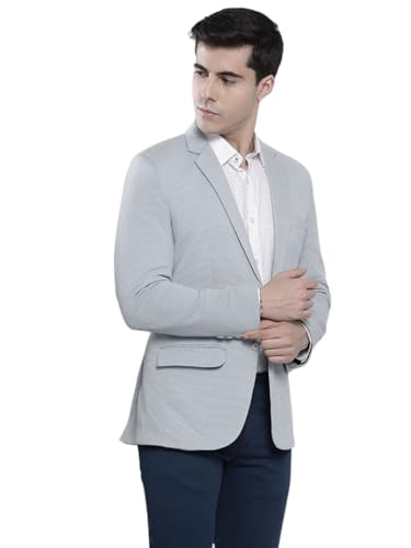The Indian Garage Co Lt. Grey Slim Fit Blazer