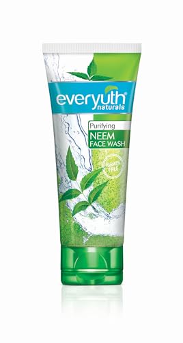 Everyuth Naturals Purifying Neem Face Wash|Antibacterial Neem & Tea Tree Oil|Hydrated, Clear & Healthy Skin|Paraben free|100% Soap Free|Oily, Dry, Normal, Combination & Sensitive Skin -150 g