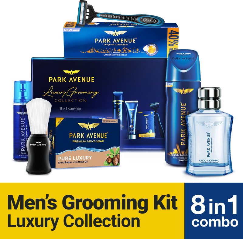 PARK AVENUE Luxury Grooming Kit for Men(8 Items in the set)
