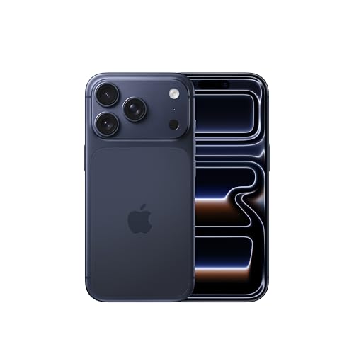 iPhone 17 Pro 256 GB: 15.93 cm (6.3″) Display with Promotion up to 120Hz, A19 Pro Chip, Breakthrough Battery Life, Pro Fusion Camera System with Center Stage Front Camera; Deep Blue