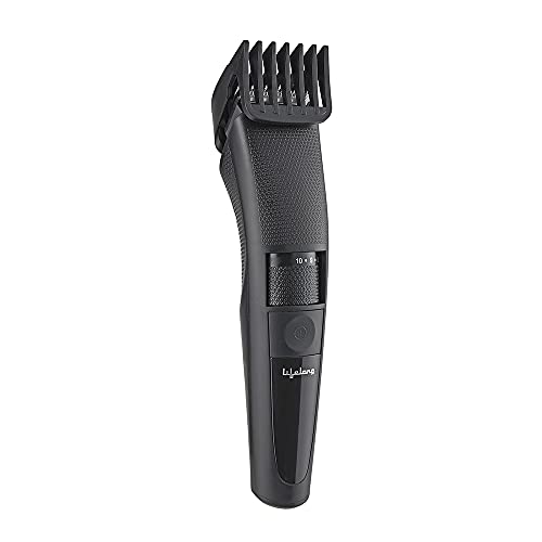 Lifelong Beard Trimmer for Men | Quick Charge (2 Hours) | Runtime: 60 Mins | 20 Length Settings | Cordless | USB Charging | 1 Year Warranty (LLPCM07) – Black