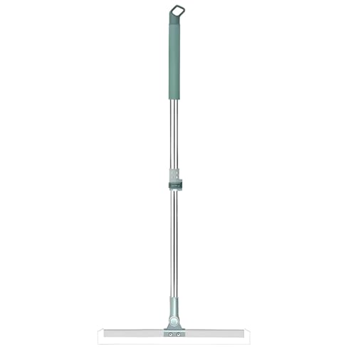 Rotating Floor Squeegee, Heavy Duty Bathroom Wiper with 180-Degree Swivel Head- Silicone Rubber Blade Floor Wiper-Magic Floor Wiper Flexible Mop |