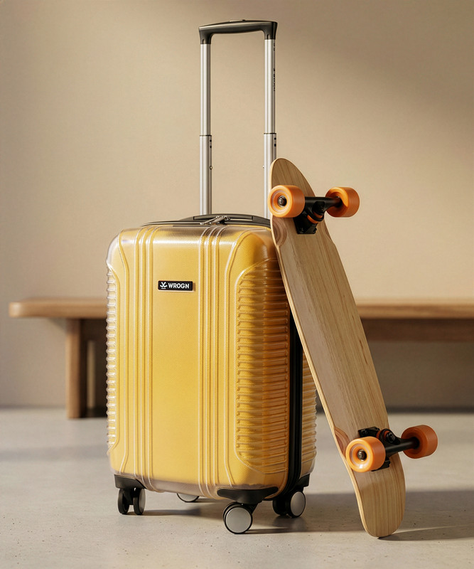 WROGN Clearcase Cabin Suitcase 8 Wheels – 22 Inch
