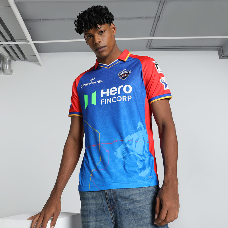 PUMA Printed Men V Neck Red T-Shirt