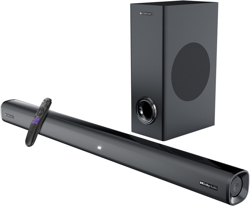 ZEBRONICS Juke Bar 6500 (ZEB-SBSPK C10), Dolby Audio 200 W Bluetooth Soundbar(Black, 2.1 Channel)