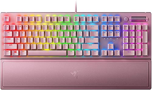 Razer Blackwidow V3 – Mechanical Gaming USB Keyboard (Green Switch) – Quartz Edition – US Layout FRML Packaging