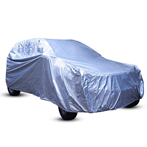 Amazon Brand – Solimo SUV Car Cover, Silver (SUV 300, BRV, WRV, Creta, Breeza, Jeep Canvas, Ecosport, etc.)