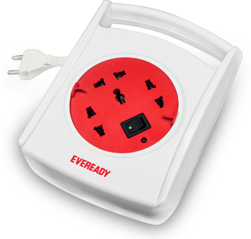 EVEREADY Everprotect Reel X8 | Fire Retardant Body | Surge Protection | 2 Year Warranty | 3  Socket Extension Boards(White, 8 m)