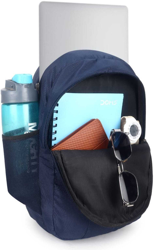 WILDSKILL NEVI Backpack School College & Travel Bag with Front Zipper Pocket ( SMALL BAG) 30 L Backpack(Blue)