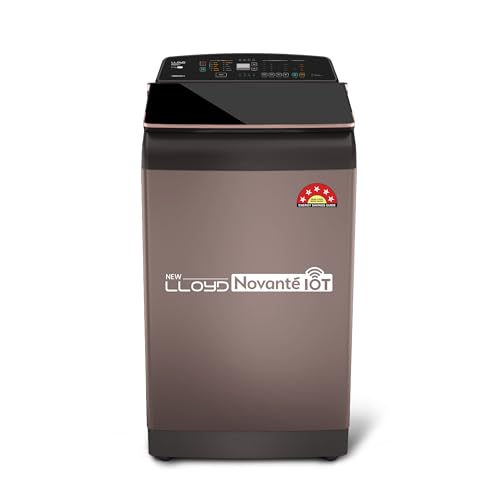 Havells-Lloyd 8.5 Kg 5 Star Fully Automatic Intelli Inverter Motor Top Load Novante IOT With With In Built Heater Washing Machine (GLWT855N12CB Copper Blush)