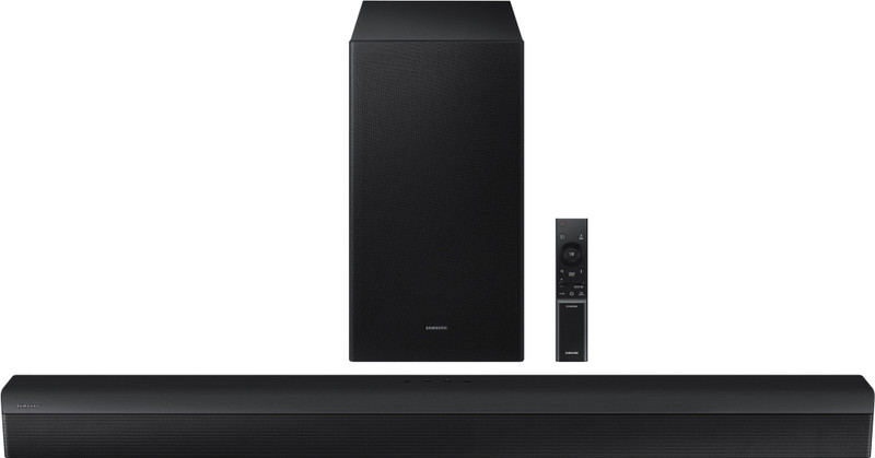 Samsung HW-B650F/XL,3.1 Ch with Dolby Audio / DTS Virtual:X, Center Speaker, Subwoofer 370 W Bluetooth Soundbar(Black, 3.1.2 Channel)