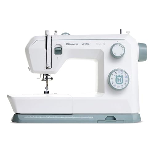 SINGER Husqvarna Viking Onyx 15 | 70-Watt Powerful Motor | 23 Built-In Stitches | 58 Stitch Applications | 7-Row Feed Dog System | Free Online Interactive Master Class Included