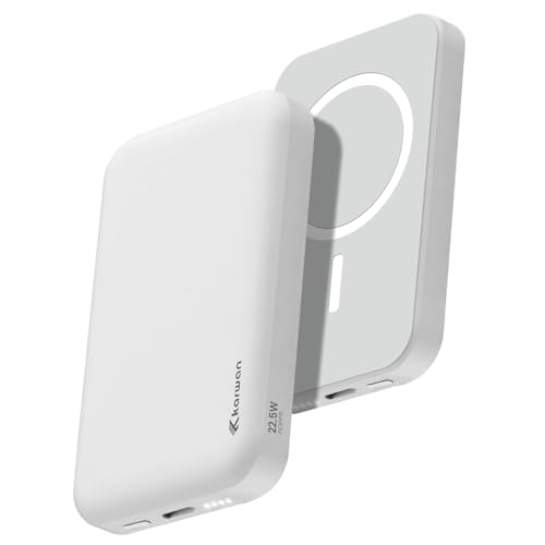 KARWAN Mag-Safe 10000Mah Wireless Power Bank,22.5W Wired & 15W Wireless Fast Charging Powerbank with USB Type C Port,Compatible with iPhone 17/16/15/14/13/12 Series,Android & Other Qi Enabled Phones