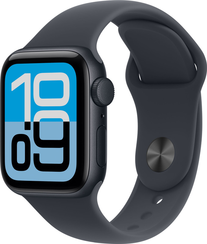 Apple Watch SE 3(2025) GPS 40mm Midnight Aluminium Case Midnight Sport Band – M/L(Midnight Strap, Medium/Large)