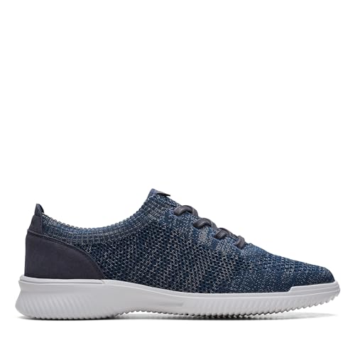 Clarks Men’s Navy Knit Casual Lace up (26164653) UK-7