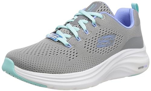 Skechers Womens Vapor Foam Running Shoes – Fresh Trend 150024-GYTQ 6 Gray/Turquoise,3 UK (4 Us)