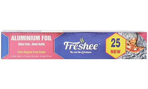 FRESHEE Aluminium FOIL ROLL 20 Mtrs, 11 Micron (Pack of3)