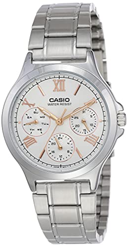 Casio Enticer Analog White Dial Women’s Watch