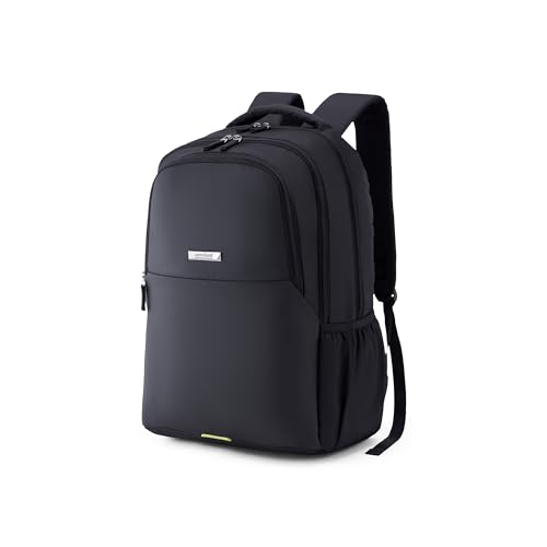 Kamiliant by American Tourister Dissenter Office Laptop Backpack with 15 Inch Laptop Compartment, 33 L Capacity, Ergonomically Designed with Bottle Holder for Men And Women – Black, Polyester